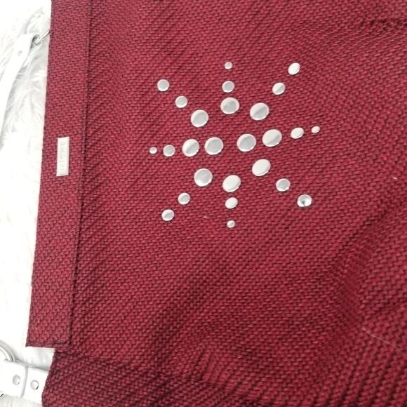 BURGANDY MICHE TOTE/SHOULDER BAG. - Picture 2 of 13